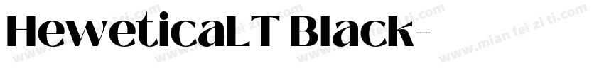 HeweticaLT Black字体转换